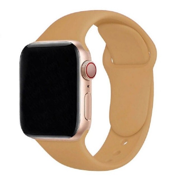 Siliconen band voor Apple Watch 42 mm / 44 mm / 45 mm maat SM beige