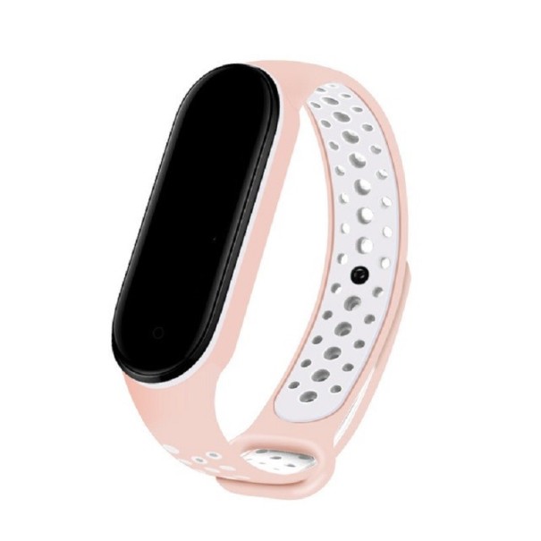 Siliconen band voor Xiaomi Mi Band 5 / 6 lichtroze