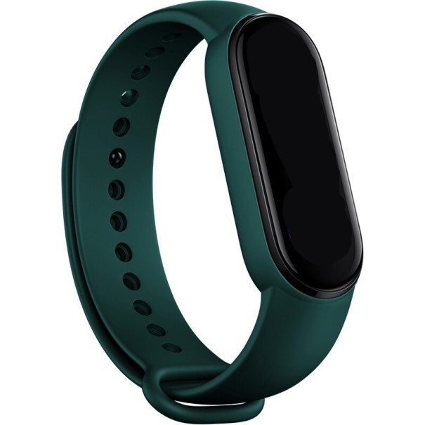 Siliconen band voor Xiaomi Mi Band 5 / 6 T863 donkergroen
