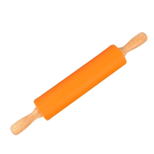 Siliconen deegroller oranje