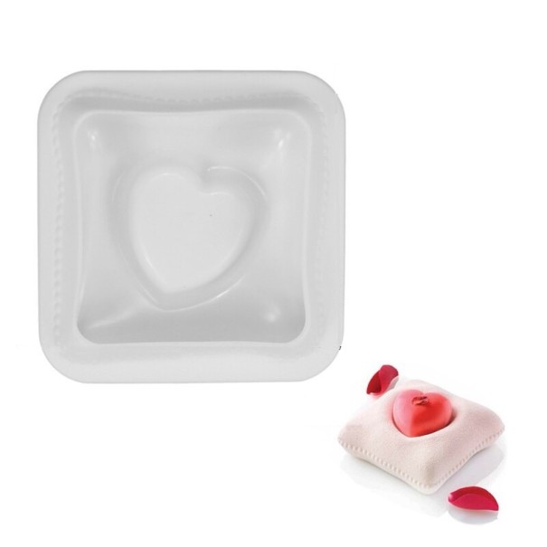 Siliconen dessertvorm met hart 1