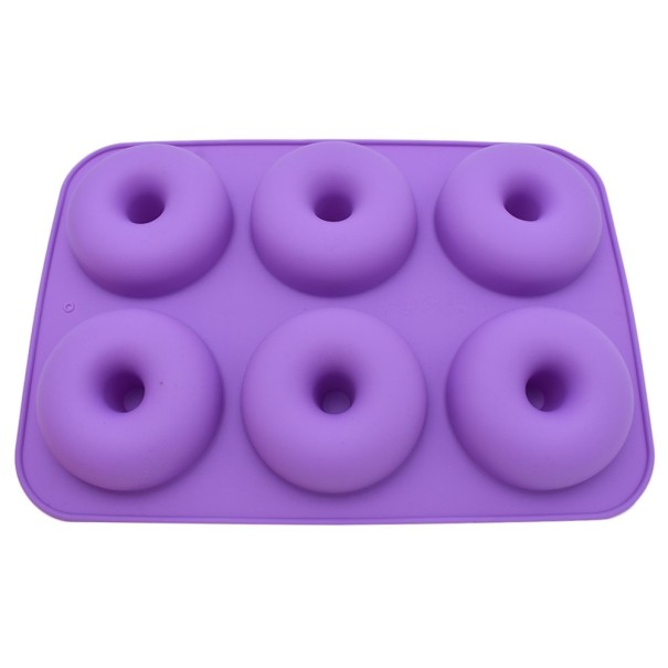 Siliconen donutvorm paars