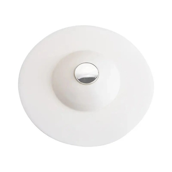 Siliconen gootsteenstopper 4 stuks wit