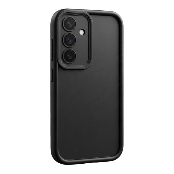 Siliconen hoes voor Samsung Galaxy S24+ met afgeronde randen en camera bescherming Zacht siliconen hoesje Beschermende case voor mobiel zwart