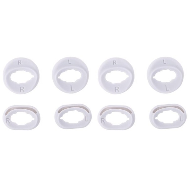 Siliconen hoesje voor Samsung Galaxy Buds Live koptelefoon (8 stuks) wit