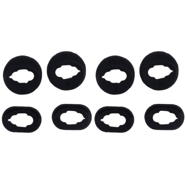 Siliconen hoesje voor Samsung Galaxy Buds Live koptelefoon (8 stuks) zwart