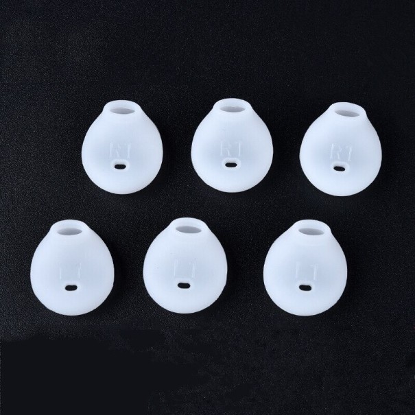 Siliconen hoesje voor Samsung hoofdtelefoon 10 stuks wit