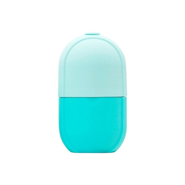 Siliconen ijsrollermal voor huidversteviging, gezichtsijsmassagetool, liftende ijsroller voor het gezicht, het verwijderen van wallen en donkere kringen onder de ogen, 9,9 x 5,7 cm blauw