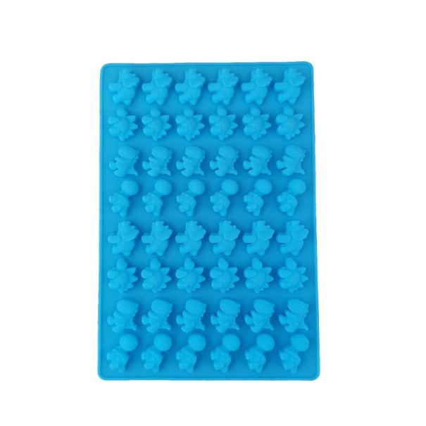 Siliconen mal met dinosaurussen blauw
