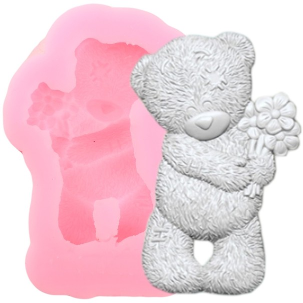 Siliconen mal teddybeer 1