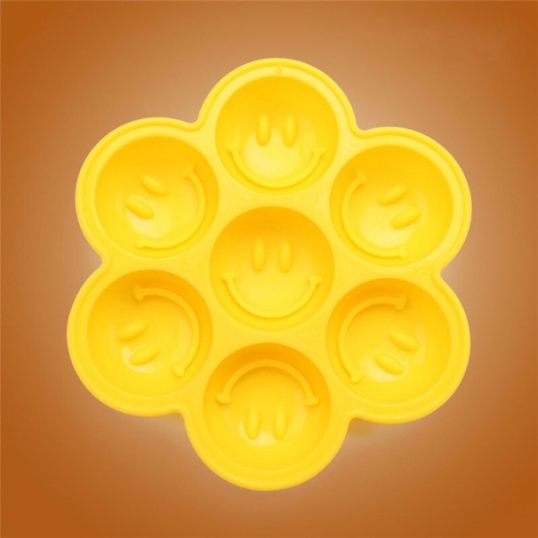 Siliconen mal voor desserts smileys geel