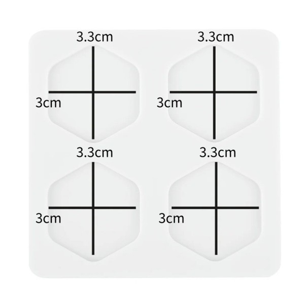 Siliconen mal voor zegels 3 x 3,5 cm Mal 8 x 8 cm Voor het gieten van waxzegels in een mal voor aankondigingen en enveloppen wit