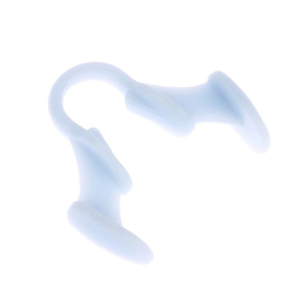 Siliconen neusklem tegen snurken Neusklem tegen snurken Anti-snurk hulpmiddel 2,7 x 3 cm Maat L wit