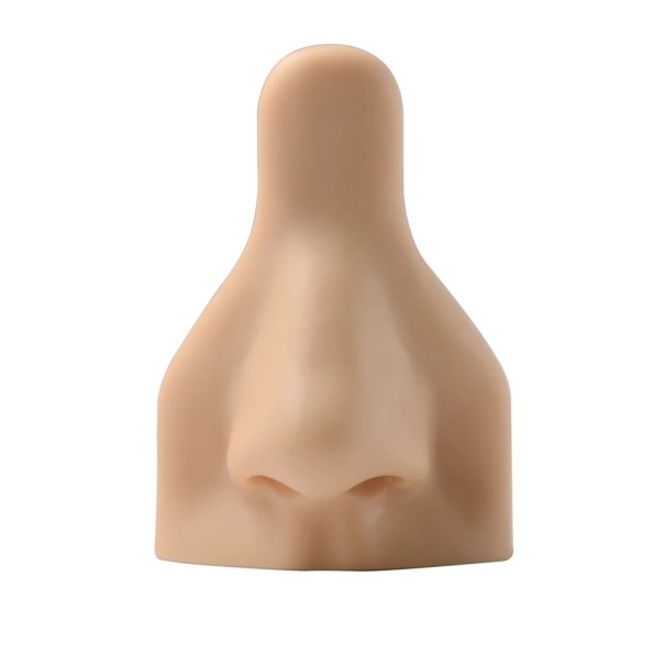Siliconen neusmodel 7,5 × 5,2 cm Zacht realistisch trainingsmodel voor het oefenen van piercing en tatoeëren huidskleur
