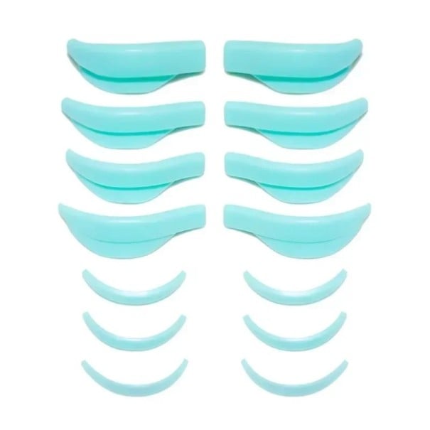 Siliconen pads voor permanente wimperextensions Wimperkrullers en -tools 3D-tang Wimpercosmeticaset Damestools Cadeau blauw