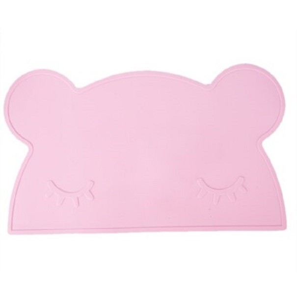 Siliconen placemat voor kinderen roze 1