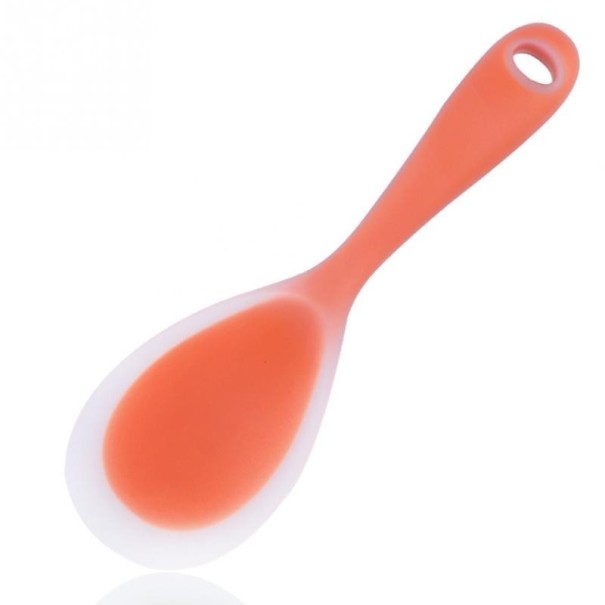 Siliconen rijstlepel oranje