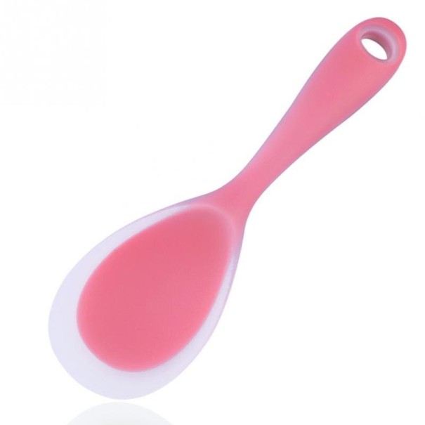 Siliconen rijstlepel roze