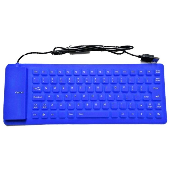 Siliconen toetsenbord K339 blauw