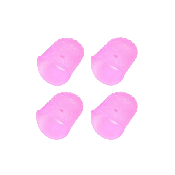 Siliconen vingerbeschermers roze S