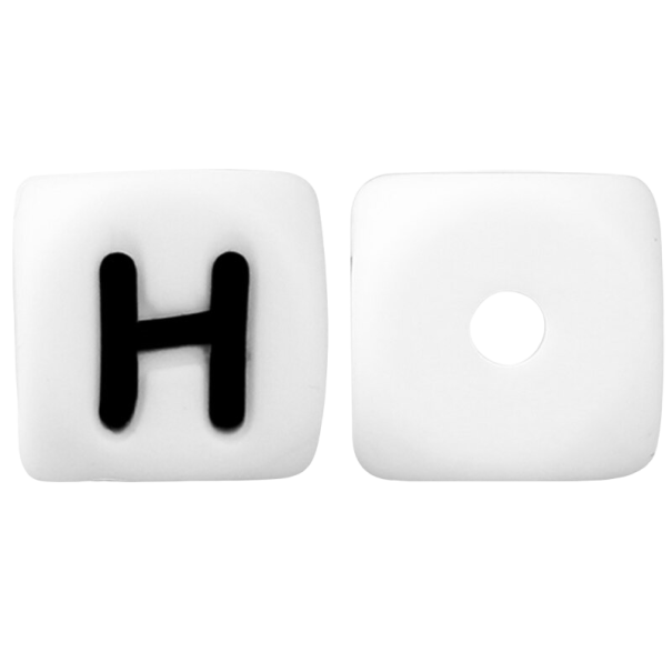 Silikon-Alphabetperlen 10 Stk 8