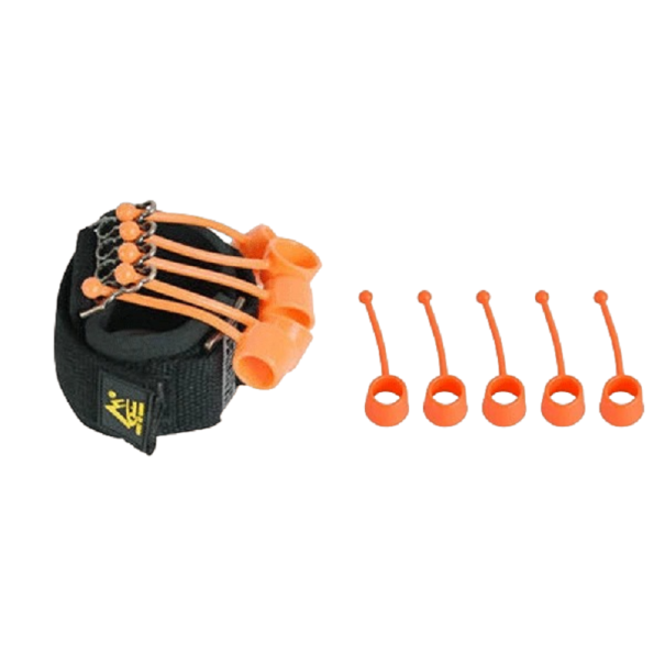 Silikon-Finger-Stärkungsgerät, Orange, Fitness-Finger-Stärkungsgerät, Finger-Stärkungsgerät, Kraft 75 lbs 1