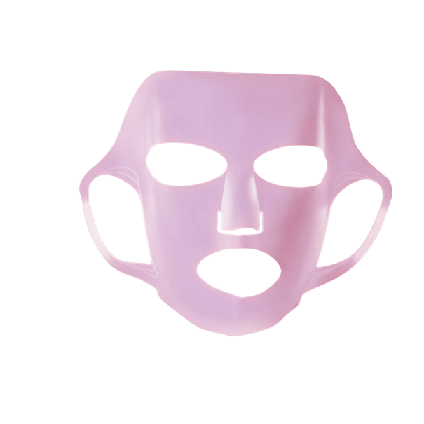 Silikon-Gesichtsmaske S 28 x 22 cm rosa