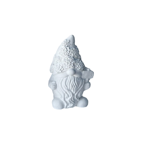 Silikon ljusform tomte 11 x 6 cm