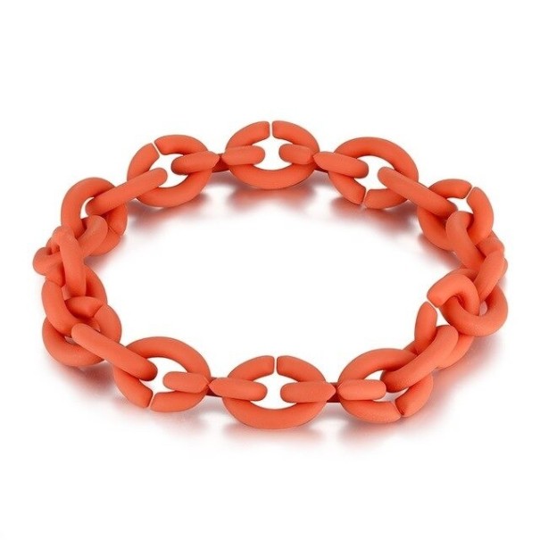 Silikonarmband för kvinnor orange