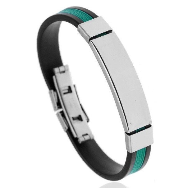 Silikonarmband för män H629 grön