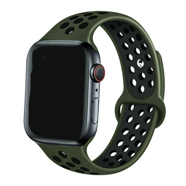 Silikonarmband für Apple Watch 42 mm / 44 mm / 45 mm SM T876 armeegrün