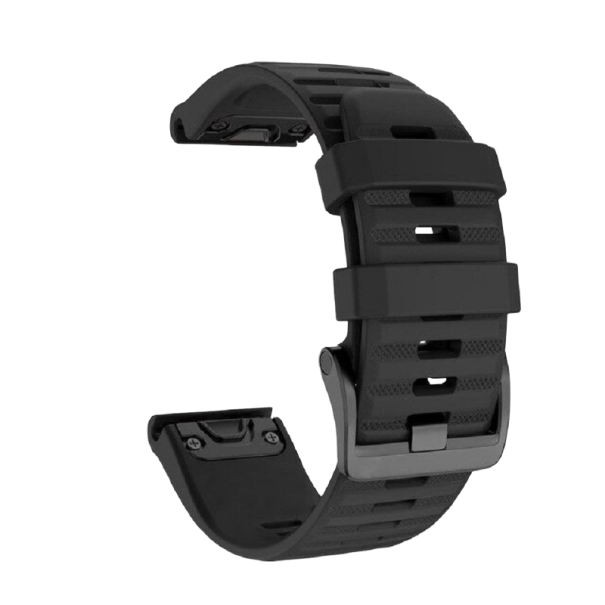 Silikonarmband Garmin Fenix 3 / 3 HR 26 mm schwarz