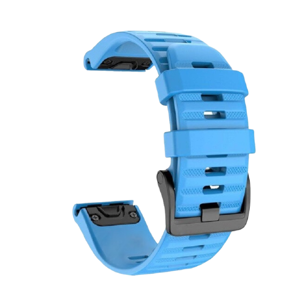 Silikonarmband Garmin Fenix 5X / 5X Plus 26 mm hellblau