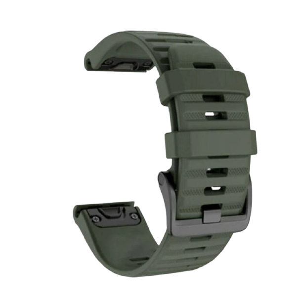 Silikonarmband Garmin Fenix 7S 20 mm armeegrün