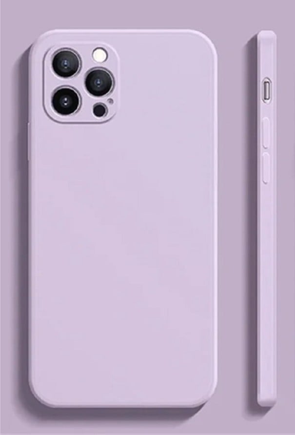 Silikone beskyttelsescover til iPhone 15 Plus lilla