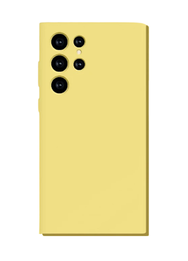 Silikone beskyttelsescover til Samsung Galaxy S23 Ultra B2041 gul