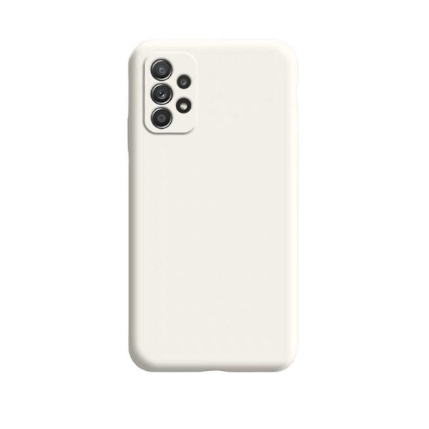 Silikone-etui til Samsung Galaxy A52 cremefarvet