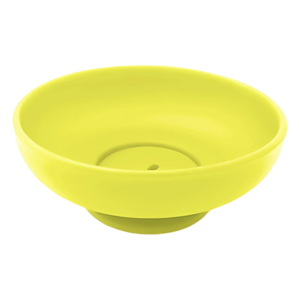 Silikone ispindeholder 9 x 9 x 3,5 cm børneisholder vaskbar skridsikker drypfri kop silikoneform gul