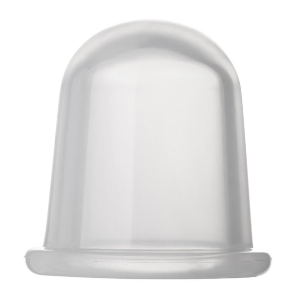 Silikone massagekop transparent