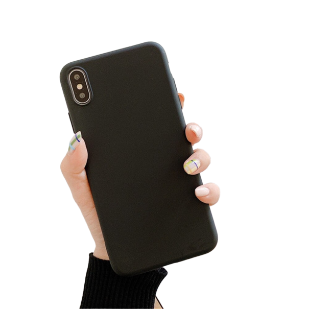 Silikone mat cover til Huawei P40 Lite sort