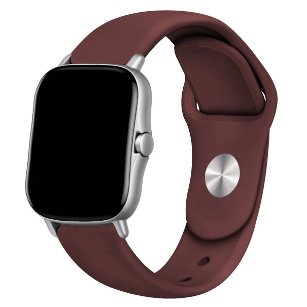 Silikone rem til Amazfit GTR 3 / 3 Pro vinrød