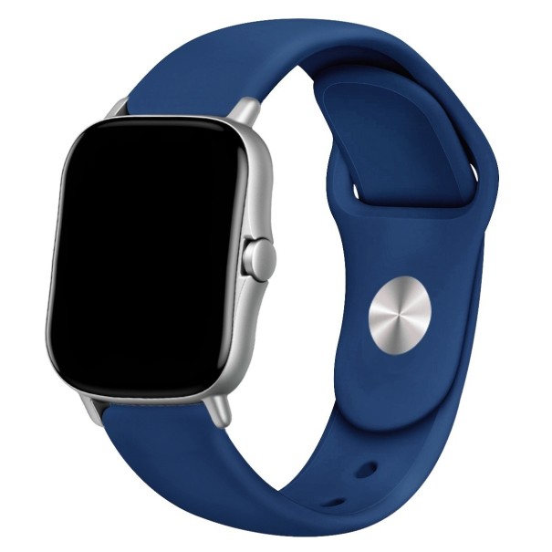 Silikone rem til Amazfit GTS 3 mørkeblå