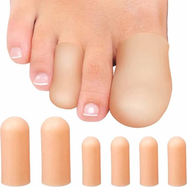 Silikone tåbeskytter Silikone tommelfingerbeskytter 8 stk. 1