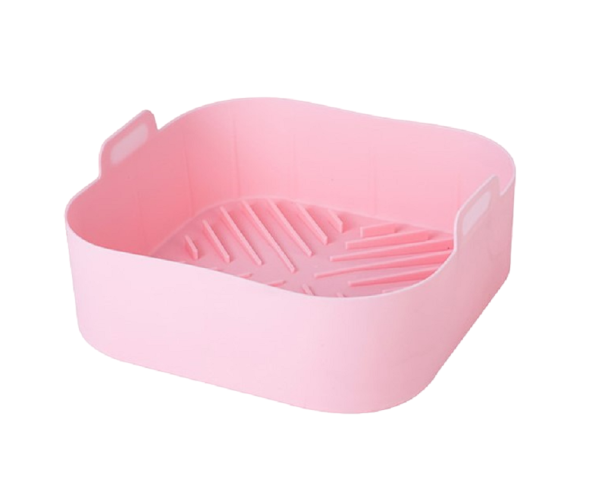Silikoneform til varmluftfrituregryde 21 cm rosa