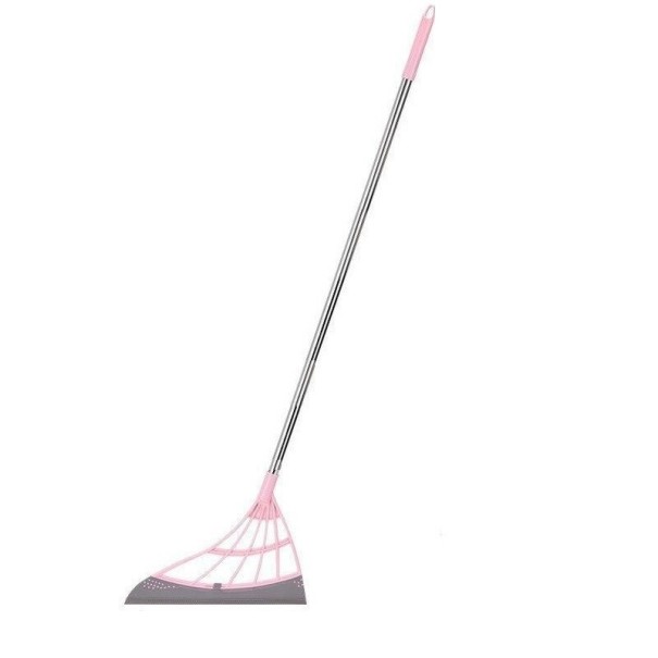 Silikonemoppe til vask af gulve og vinduer rosa 120 cm