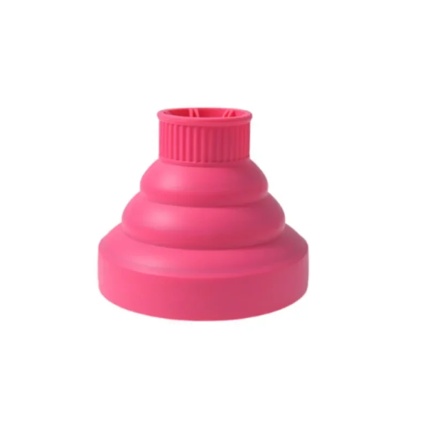 Silikonendiffuser voor haardroger universele hoes voor haarstyling opvouwbaar hittebestendig voor krullend en golvend haar roze