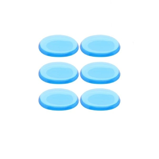 Silikonengele dempingspads 25 x 32 mm 6 stuks Voor jazzdrum en drumstel Herbruikbare zachte gel dempers blauw