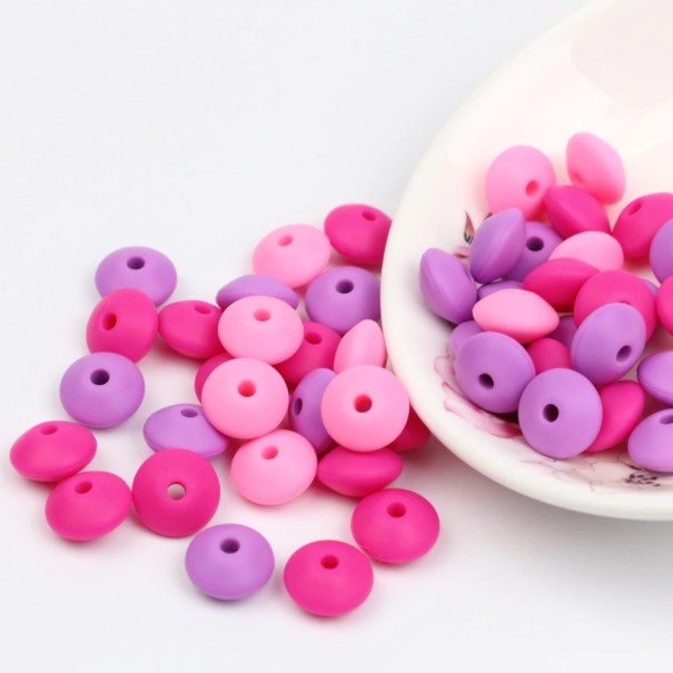 Silikoneperler formet som et hjul - 60 stk. 3