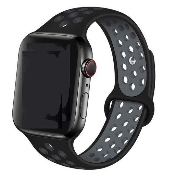 Silikonerem til Apple Watch 42 mm / 44 mm / 45 mm ML T877 mørkegrå