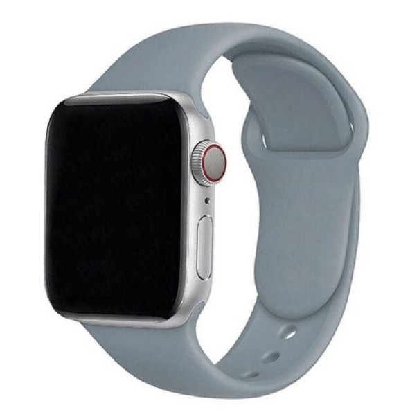Silikonerem til Apple Watch 42 mm / 44 mm / 45 mm størrelse ML grå